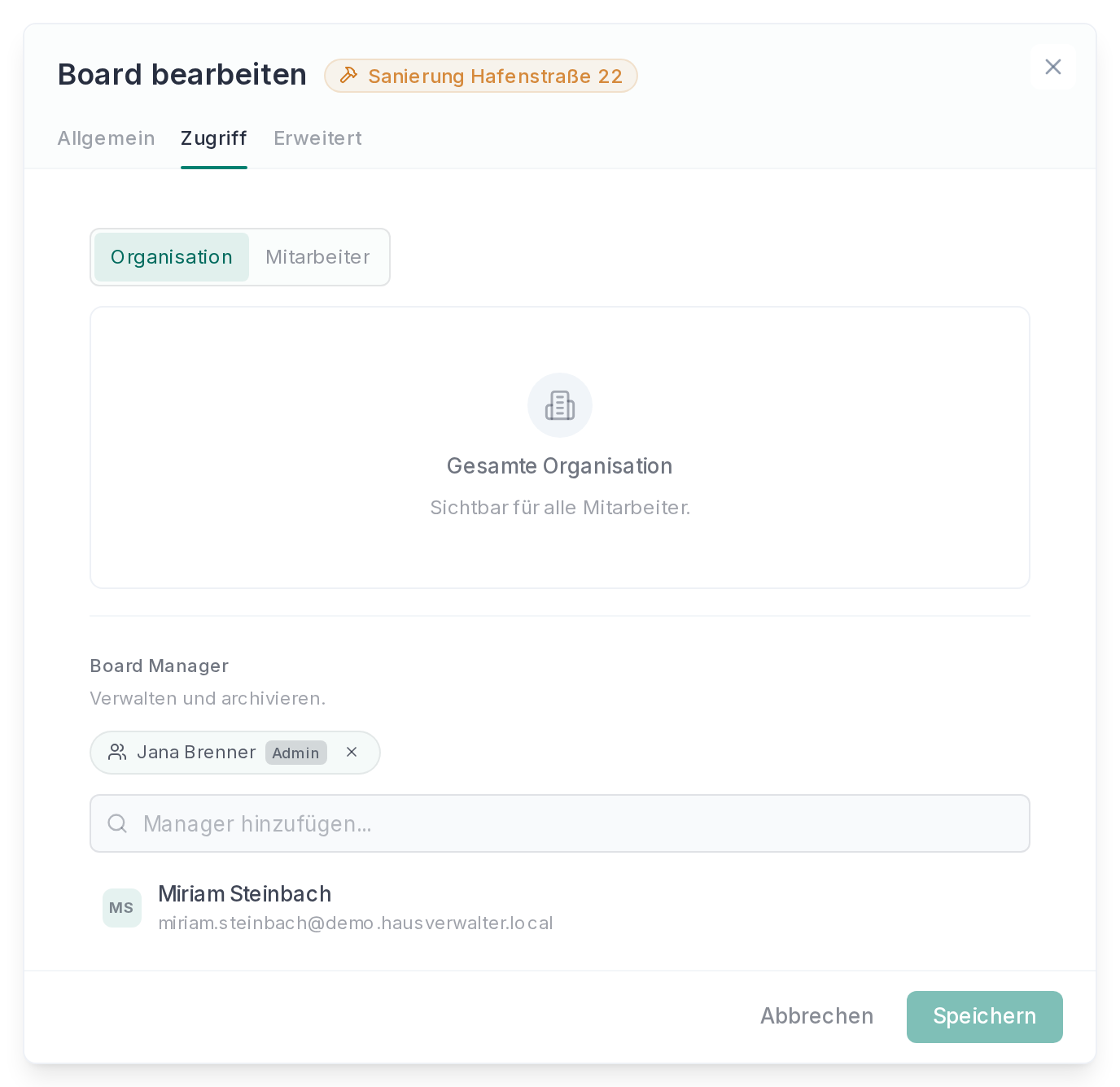 Wer ein Board sieht