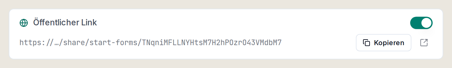 Der öffentliche Link