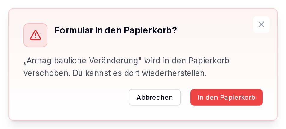 Die Rückfrage beim Löschen