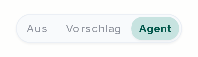 Der Schalter für den Modus