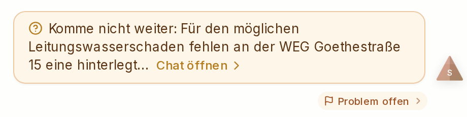 Der Agent kommt nicht weiter