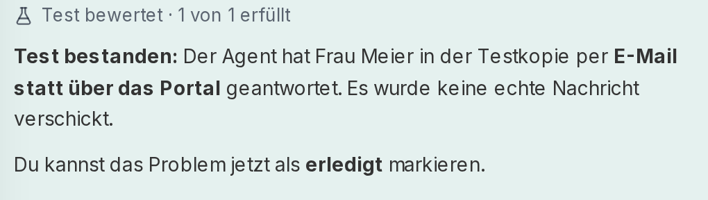 Der Ko-Pilot bewertet den Test