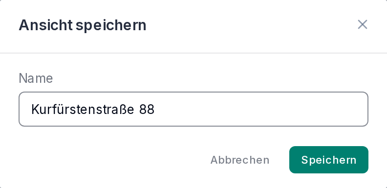 Eine Filteransicht speichern