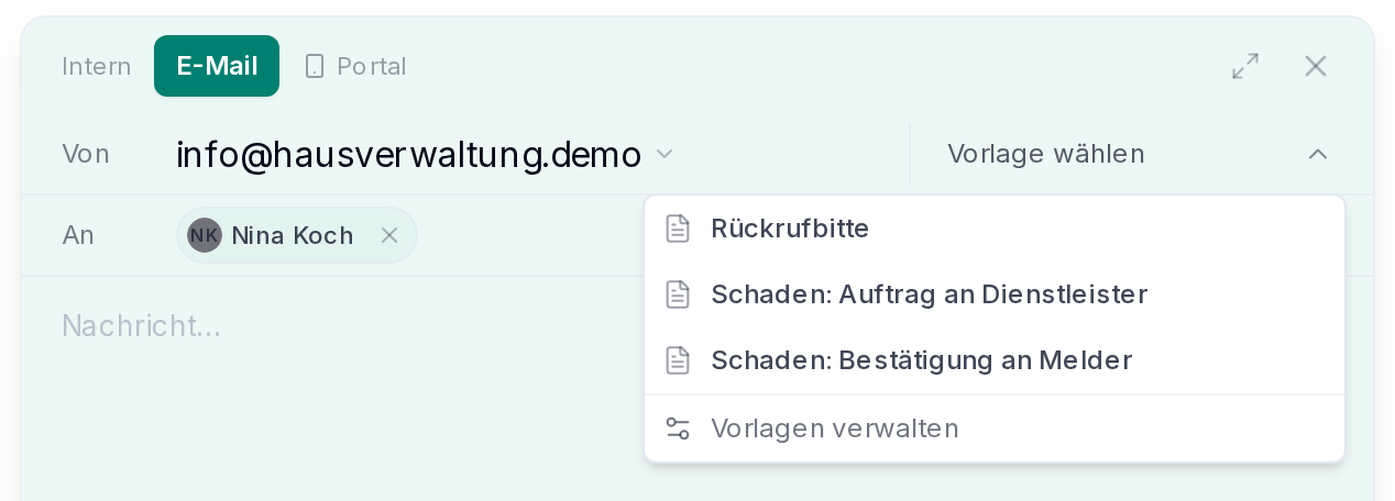 Vorlage wählen