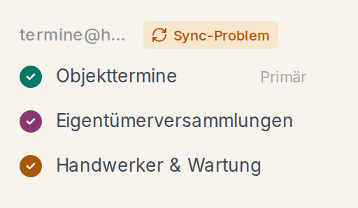 Ein Postfach mit Sync-Problem