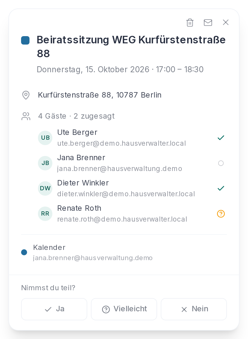 Eine Einladung, die noch offen ist
