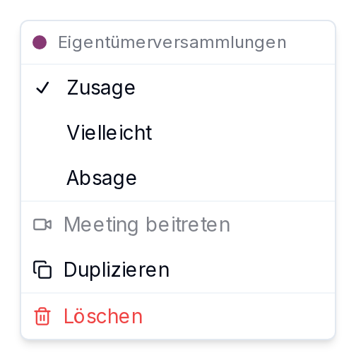 Das Menü per Rechtsklick