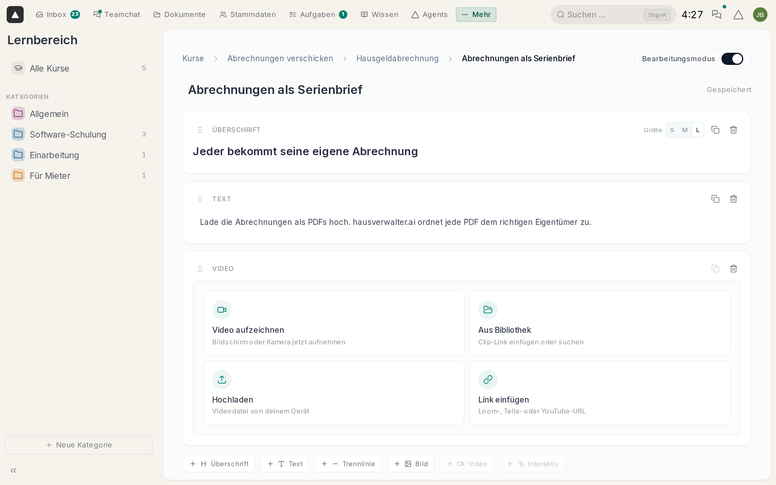 Die vier Quellen für ein Video