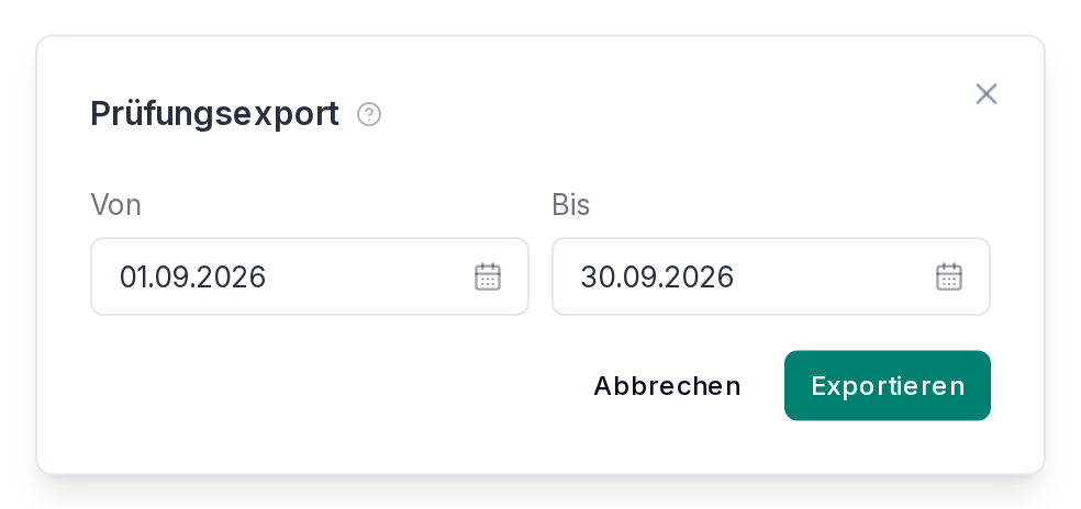 Der Prüfungsexport